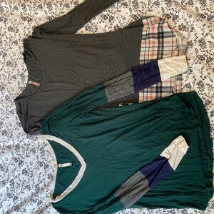 Long sleeve color block bundle